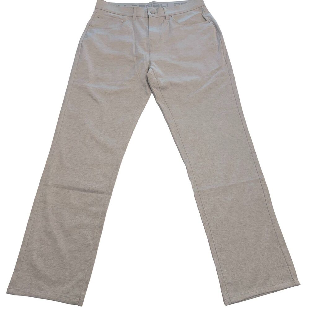 Denali Mens 34x31 Gray Performance Stretch Pants Straight Leg Casual Golf